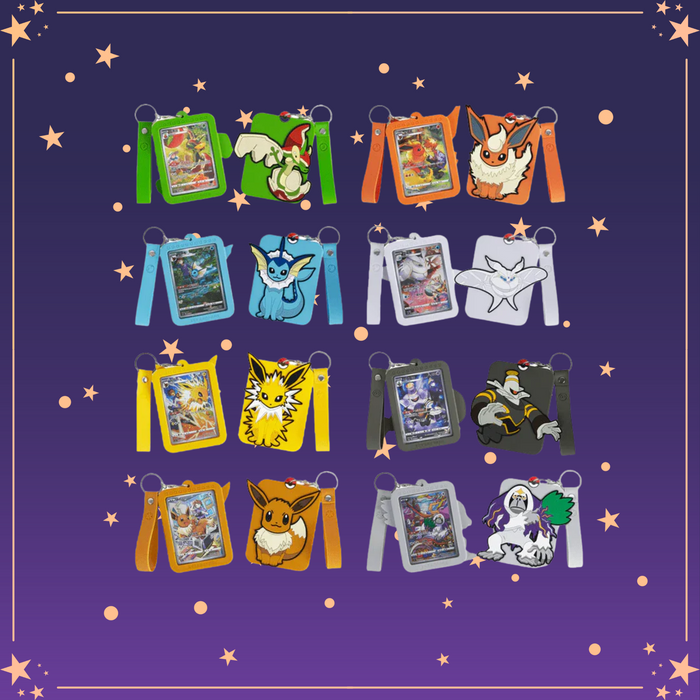 Pokémon Eevee Gift Box variants featuring Flareon, Vaporeon, Jolteon, Eevee and more. Available at The Moonlit Holo.